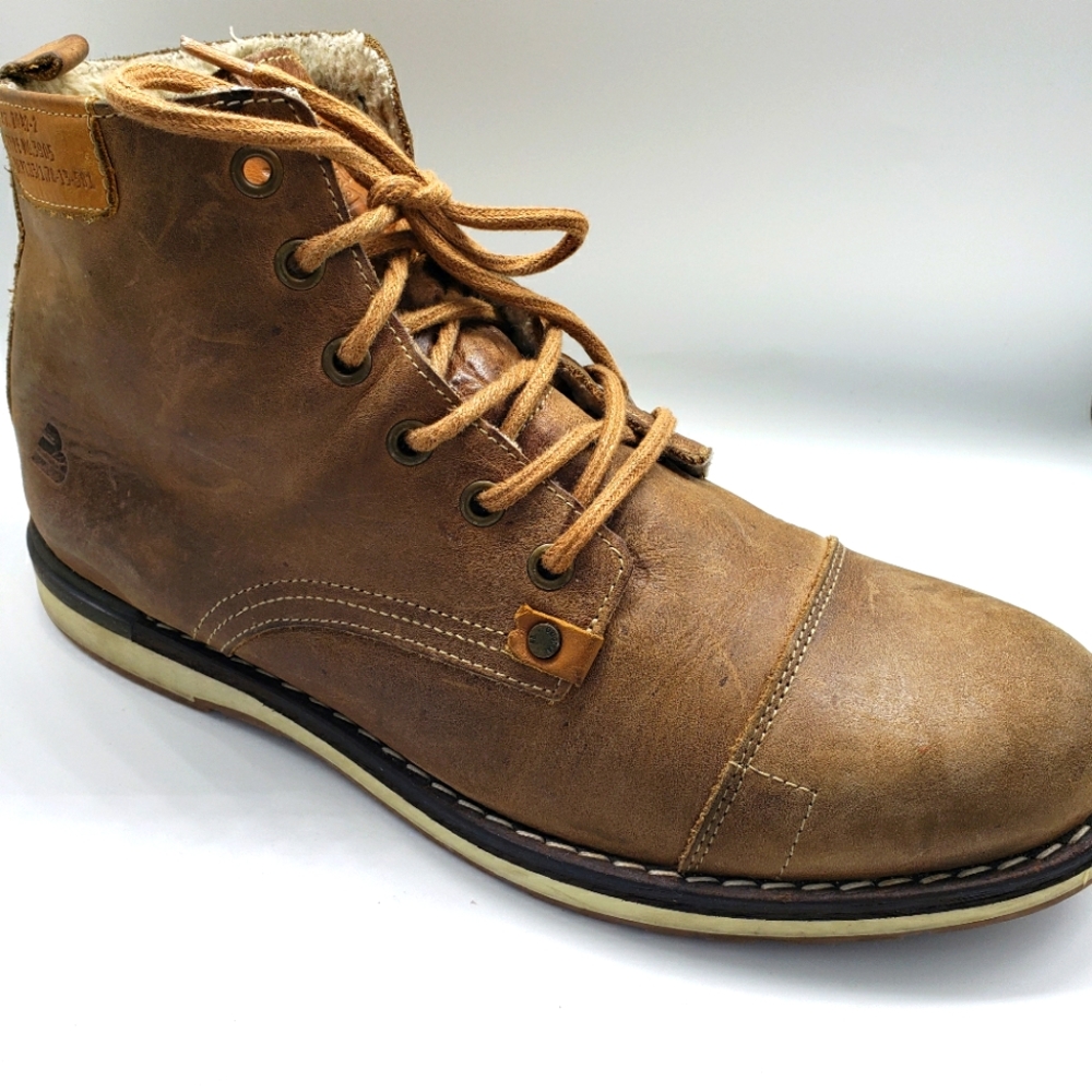 BB Footwear Boots Mens Brown Leather Uppers Grunge Casual